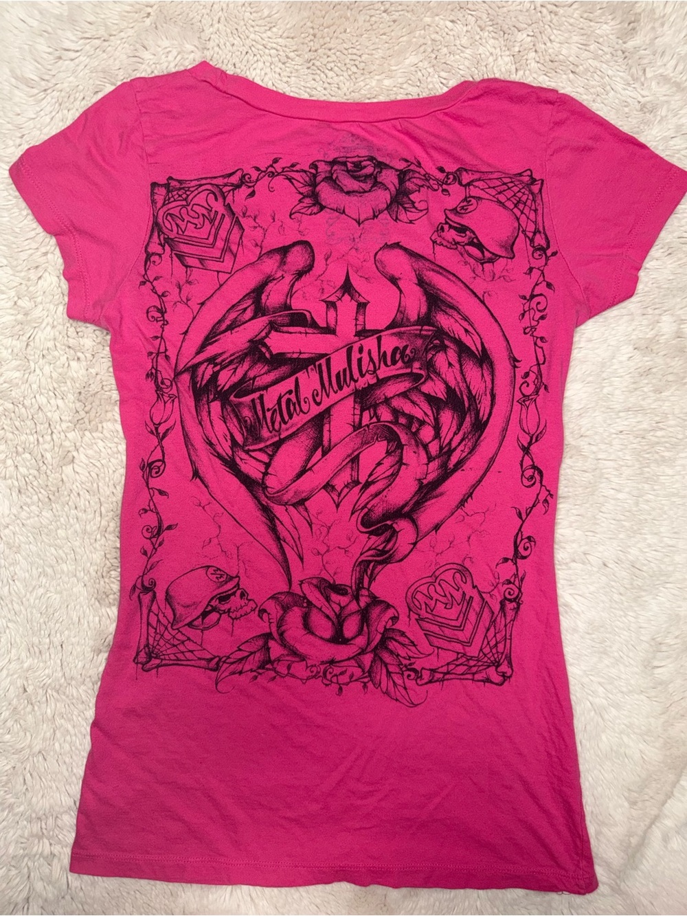 Y2k metal mulisha t shirt
